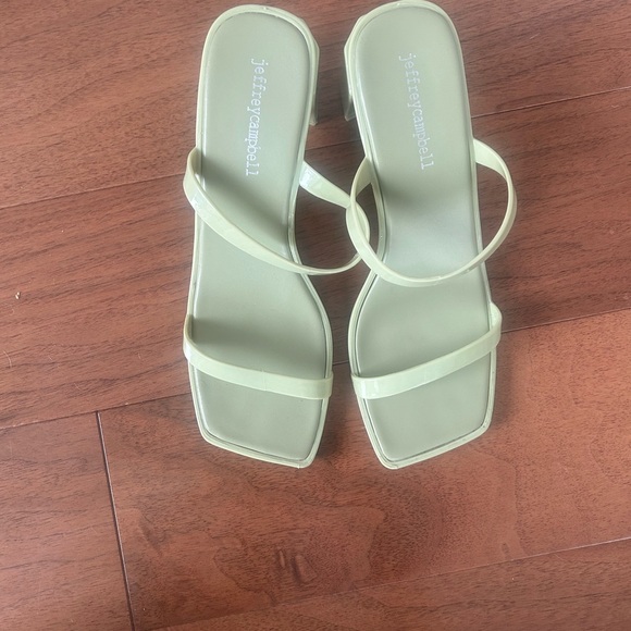 Jeffrey Campbell green jelly mules - Picture 3 of 5